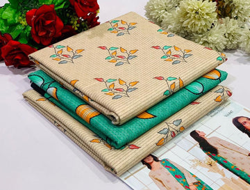 Khaddar Printed 3- Piece Suit