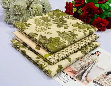 Khaddar Printed 3- Piece Suit