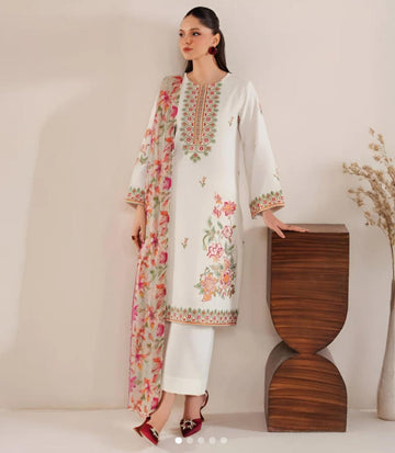 Party wear lawn 3 Piece Dress