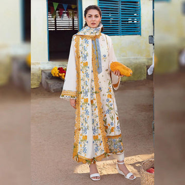 Party wear lawn 3 Piece Dress