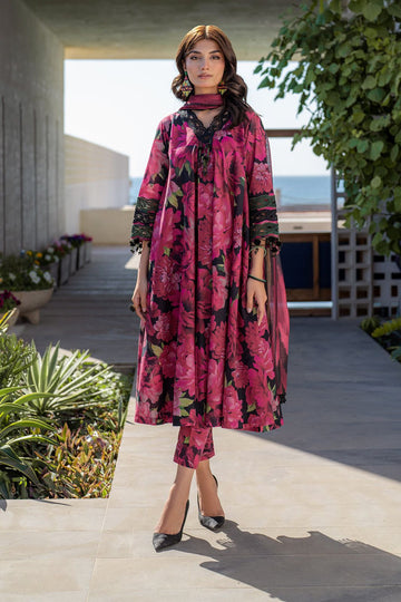 Embroidered Printed Lawn 3 Piece