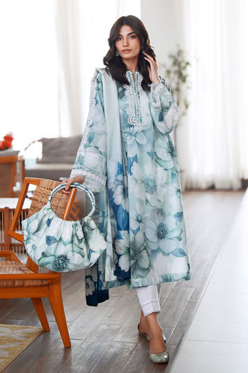 Embroidered Printed Lawn 3 Piece