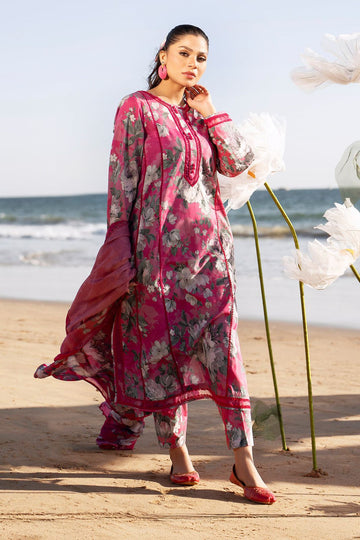 Embroidered Printed Lawn 3 Piece