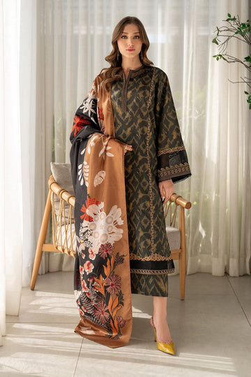 Embroidered Printed Lawn 3 Piece