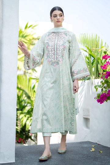 Embroidered Printed Lawn 3 Piece