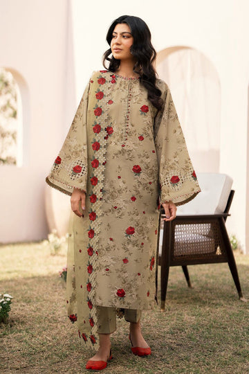 Embroidered Printed Lawn 3 Piece