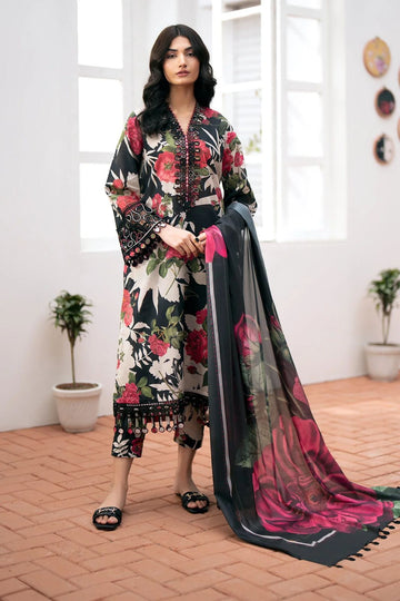 Embroidered Printed Lawn 3 Piece