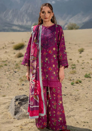 Embroidered Printed Lawn 3 Piece