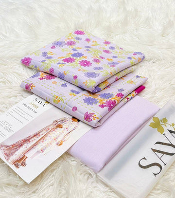 Printed Khaddar 3-Piece Suit