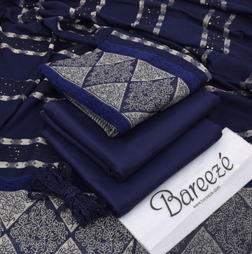 3pc - Dhanak with Pashminia Shawl