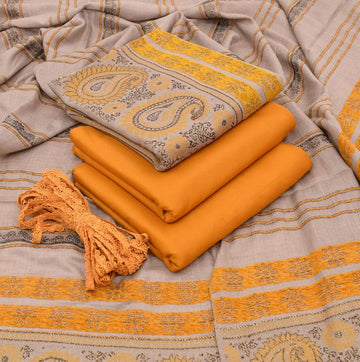 3pc - Dhanak with Pashminia Shawl