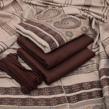 3pc - Dhanak with Pashminia Shawl