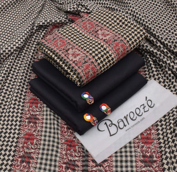 3pc - Dhanak with Pashminia Shawl