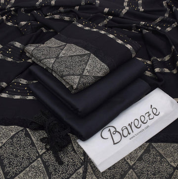 3pc - Dhanak with Pashminia Shawl