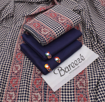 3pc - Dhanak with Pashminia Shawl