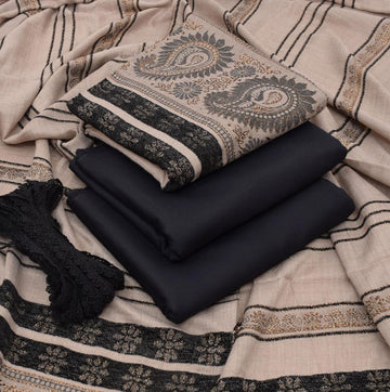 3pc - Dhanak with Pashminia Shawl