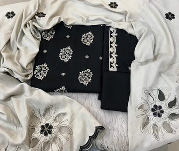 3pc - Dhanak with Pashminia Shawl