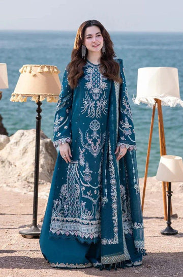 soft blue  - Embroidered Lawn 3 Piece