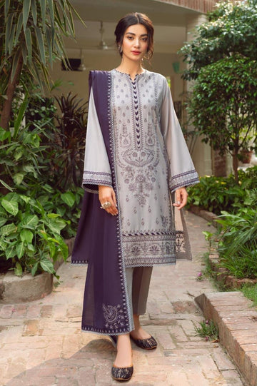 indigo  - Embroidered Lawn 3 Piece