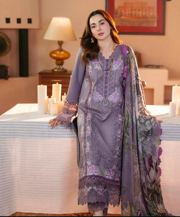 lavender hue  - Embroidered Lawn 3 Piece