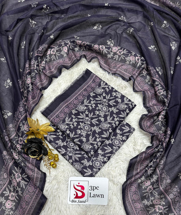 BS Lawn 3pc Suit
