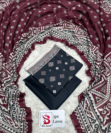 BS Lawn 3pc Suit