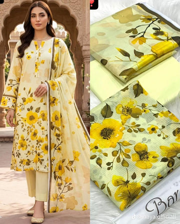 LV- 10  Pure Lawn 3 Piece