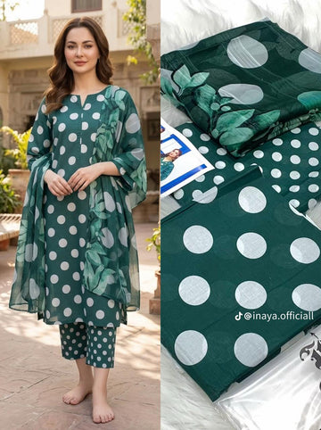 LV- 25  Pure Lawn 3 Piece