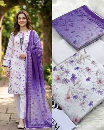 LV- 37  Pure Lawn 3 Piece