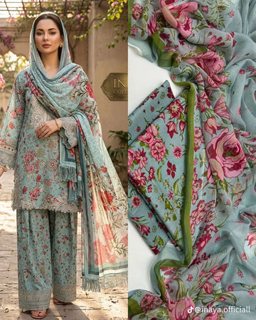 LV- 43  Pure Lawn 3 Piece