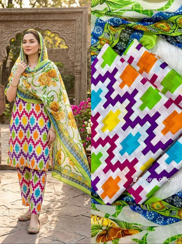 LV- 47 Pure Lawn 3 Piece