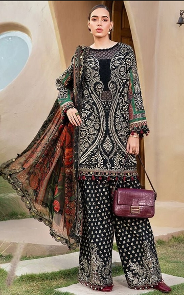 Emboridered Khaddar 3-pc