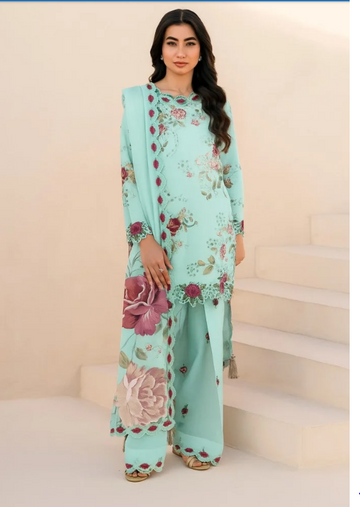 Khaddar Embroidered 3Piece Suit
